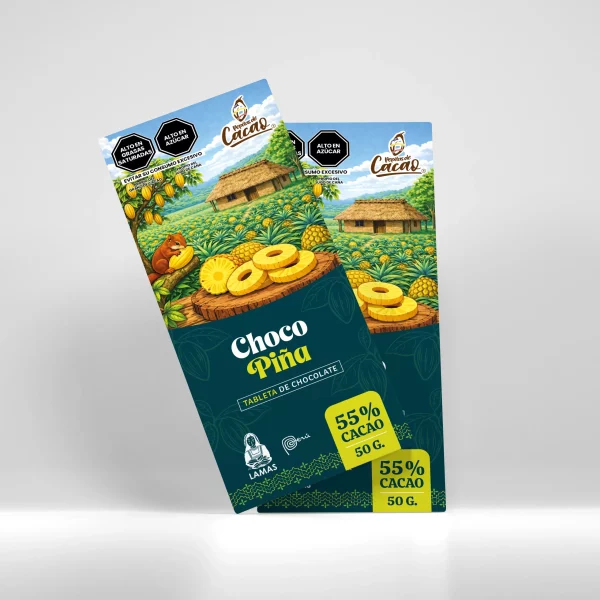 Choco Piña 55% cacao - Pepitas de Cacao