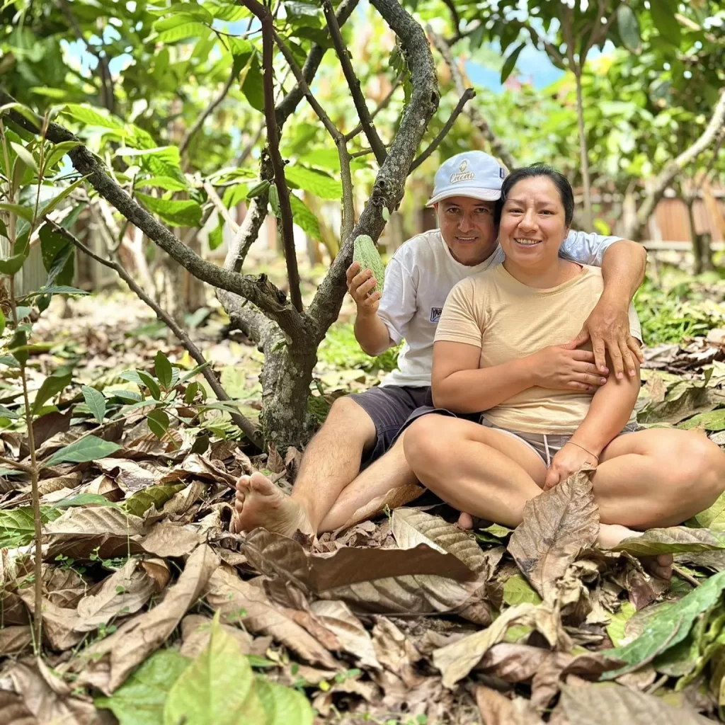 Neydi y Kiler, los fundadores de Pepitas de Cacao, chocoaltería artesanal Lamista