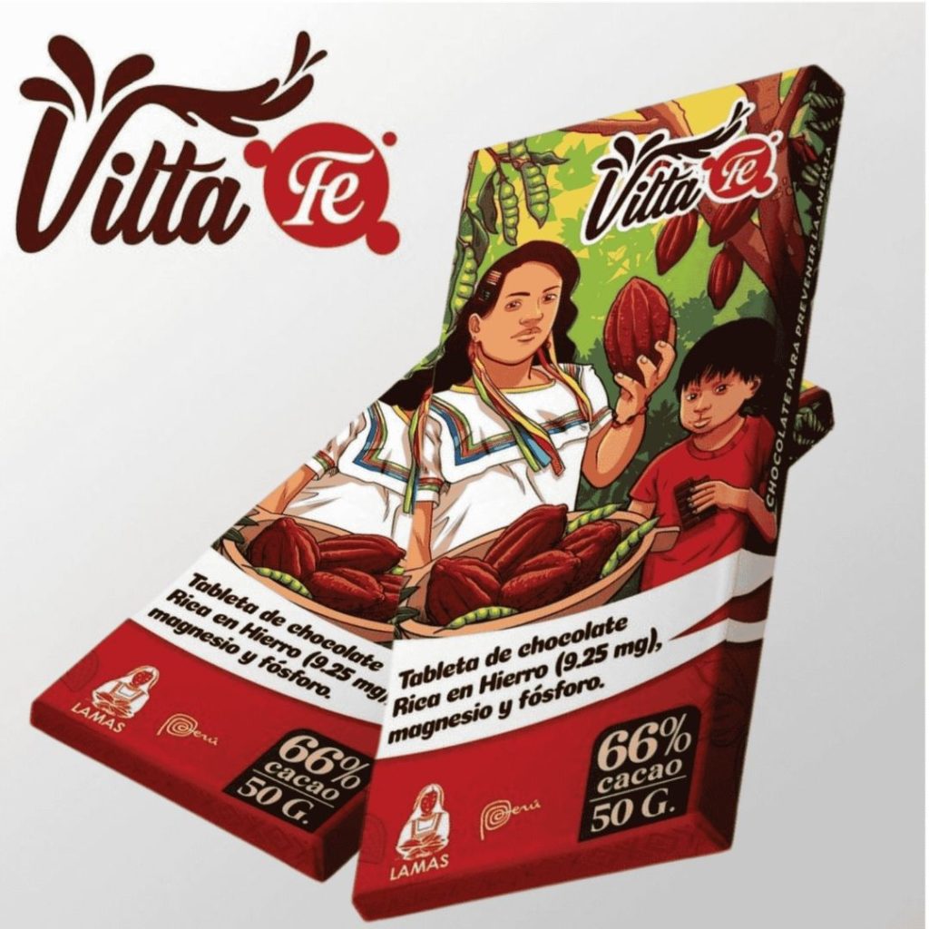 Tableta de chocolate al 66% enriquecida con hierro vegetal